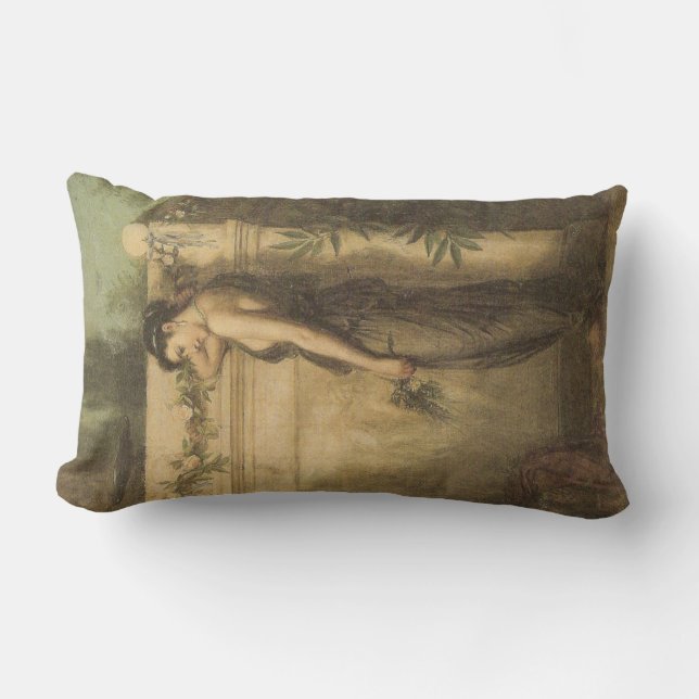 Borta men inte glömd (John William Waterhouse) Lumbarkudde (Framsida)