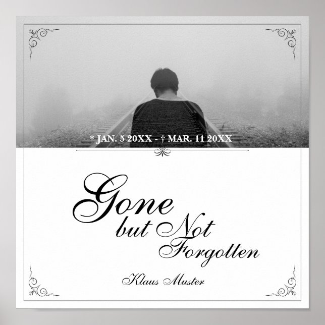 Borta men inte glömd - Klassiker Poster (Framsidan)