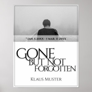 Borta men inte glömd - Ljust Poster