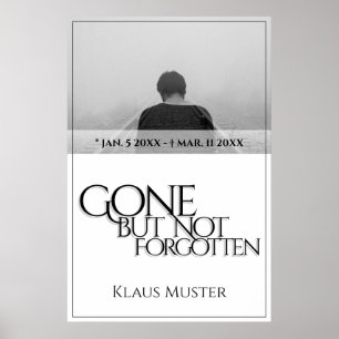 Borta men inte glömd - Ljust Poster