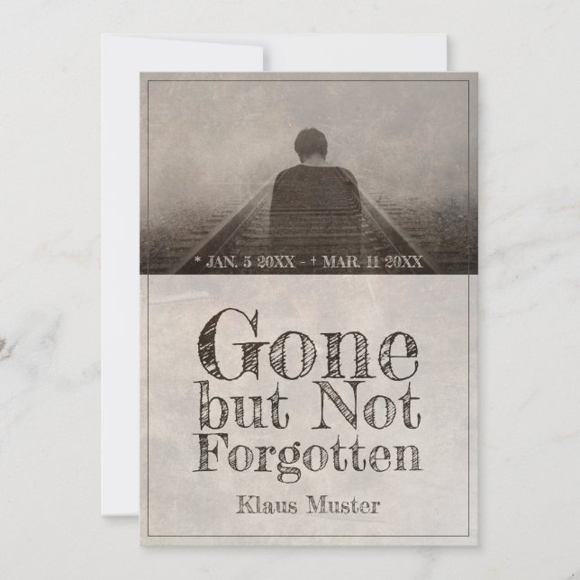 Borta men inte glömd - Vintage (Framsida)