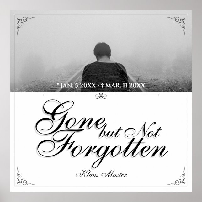 Borta men inte glömt - Klassiskt Poster (Framsidan)