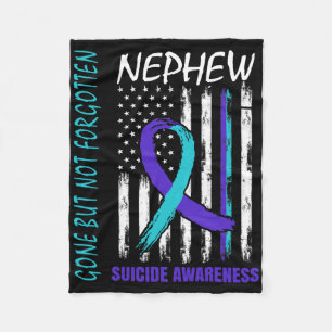 Borta men inte glömt Nephew Suicide Awareness Fl Fleecefilt