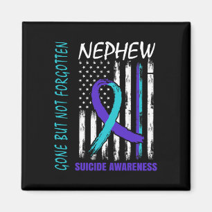 Borta men inte glömt Nephew Suicide Awareness Fl Magnet