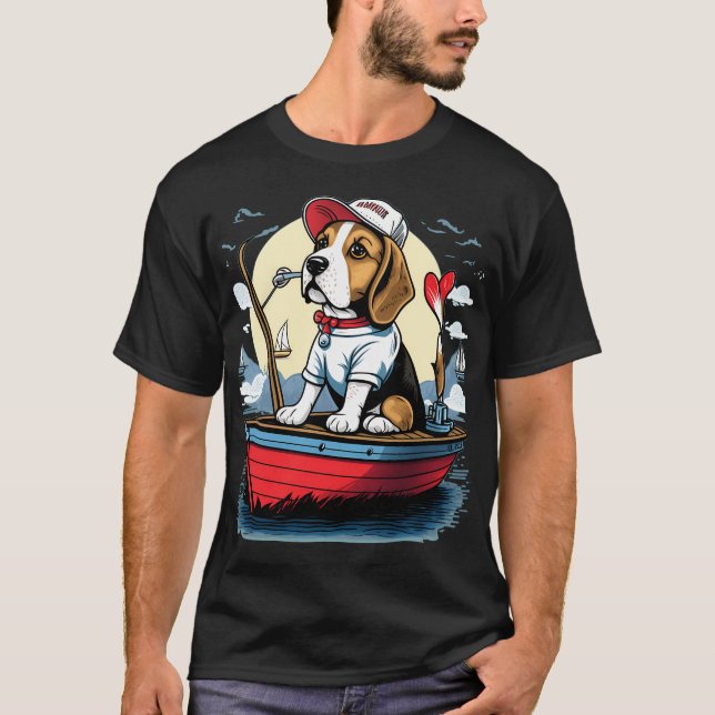 borta och fiskar t shirt (Framsida)
