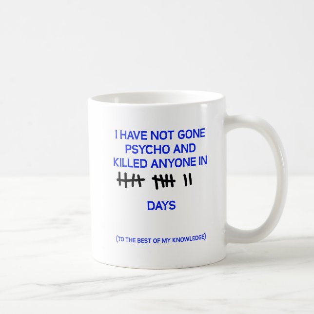 Borta Psycho Funny Mug Kaffemugg (Höger)
