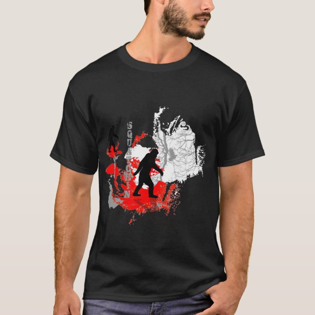 Borta skogsmark för Squatchin *blacklogo* T-shirt (Framsida)