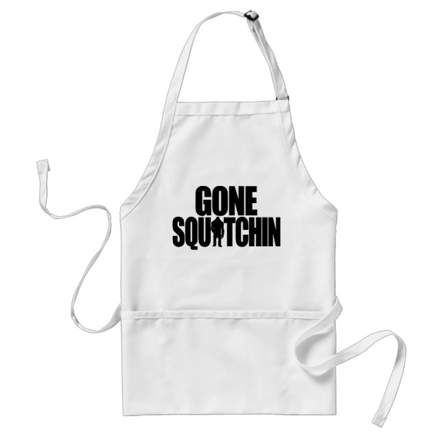 Borta Squatchin Apron Förkläde (Framsidan)