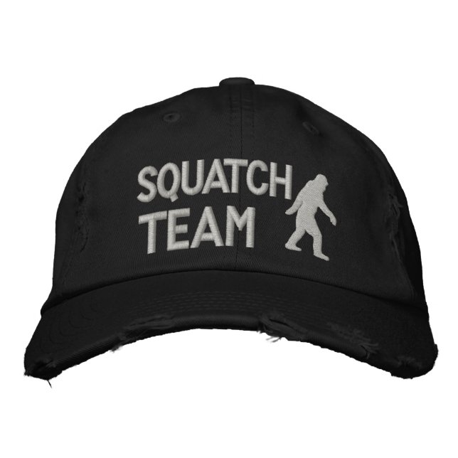 Borta Squatchin-batchteam Broderad Keps (Framsida)