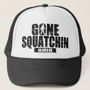 Borta Squatchin (bekymrade) OHIO upplagahatt Truckerkeps