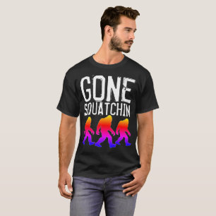 BORTA SQUATCHIN BIGFOOT Funny T-shirts, svart T-shirt