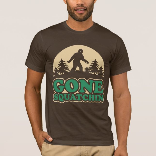Borta Squatchin Bigfoot T-shirt (Framsida)