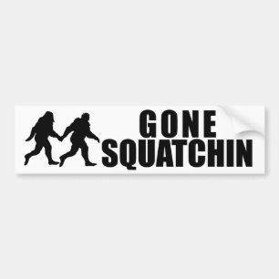 Borta Squatchin Bildekal
