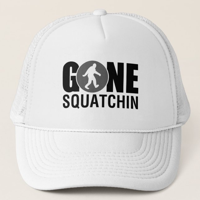 Borta Squatchin blått Truckerkeps (Framsida)