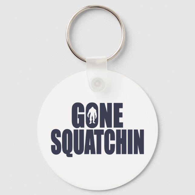 BORTA SQUATCHIN *Deluxe* Bobo Gear-sökare Bigfoot Nyckelring (Framsida)