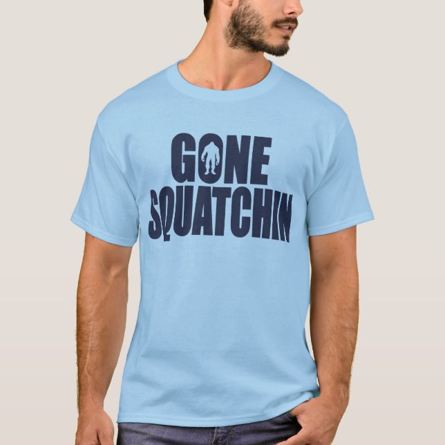 BORTA SQUATCHIN-*Deluxe* Bobo utrustar att finna T-shirt (Framsida)