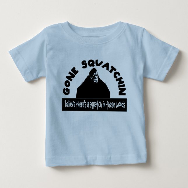 Borta Squatchin - det finns SQUATCH i dessa T Shirt (Framsida)