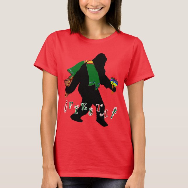 Borta Squatchin - Fiesta Squatchin T-shirt (Framsida)