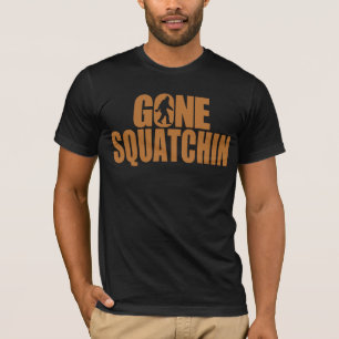Borta Squatchin förkopprar och svärtar T-tröja T-shirt