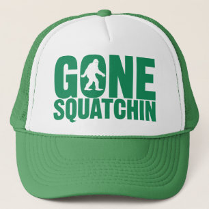 Borta Squatchin grön brevhatt Keps