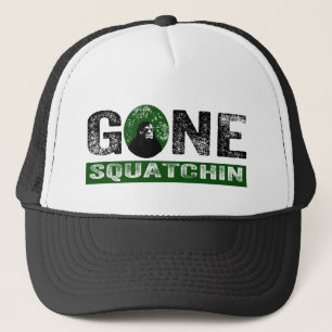 Borta Squatchin (grön) Grunge Squatch Truckerkeps