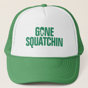 Borta Squatchin - grönt-/vitSilhouette Truckerkeps