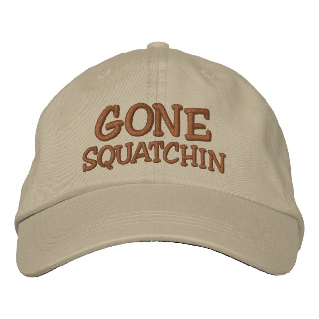 Borta SQUATCHIN Hat - *BOBO* Edition Broderad Keps (Framsida)