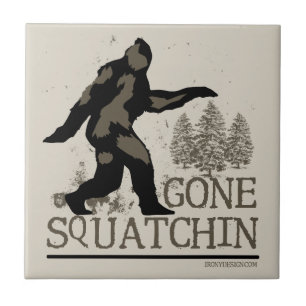 Borta Squatchin Kakelplatta