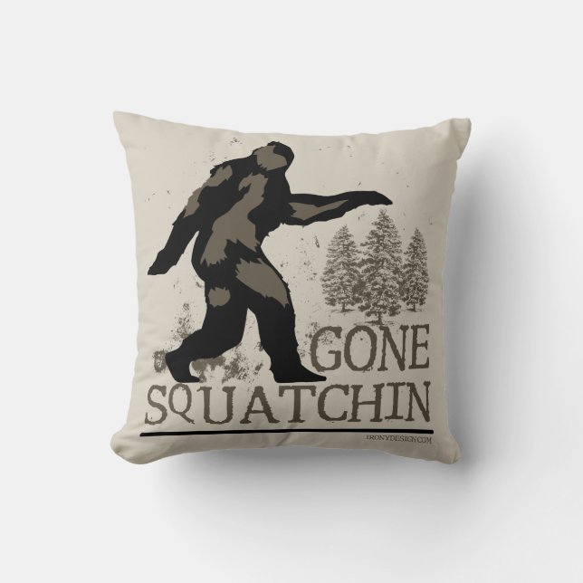 Borta Squatchin Kudde (Framsida)