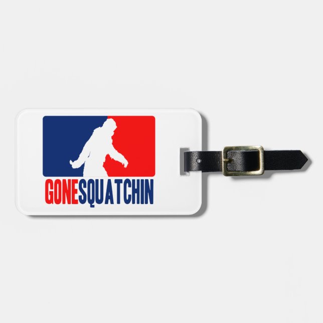 Borta Squatchin League Stil Bagagebricka (Horisontell Framsida)