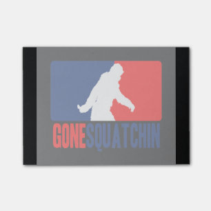 Borta Squatchin ligastil Post-it Block