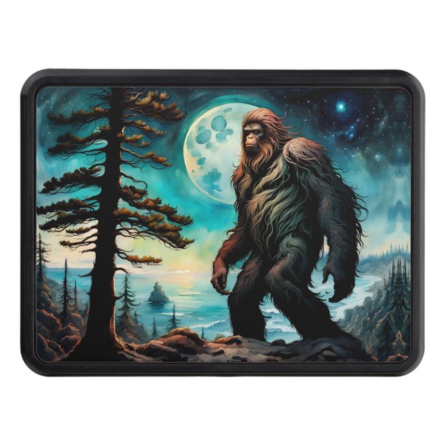 Borta Squatchin' Living Large Sasquatch Dragkroksskydd (Framsidan)
