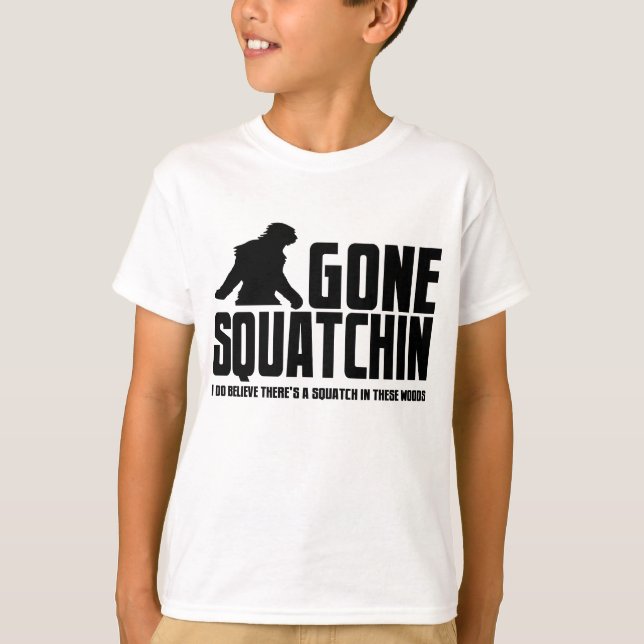 Borta Squatchin - Lung Bigfoot Believer T-shirt (Framsida)