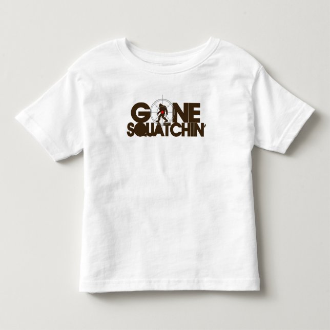 Borta Squatchin med bullseyen T-shirt (Framsida)