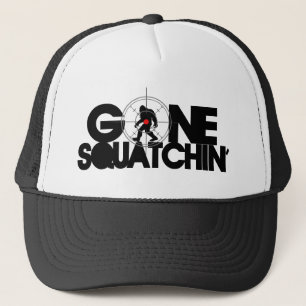 Borta Squatchin med bullseyen Truckerkeps