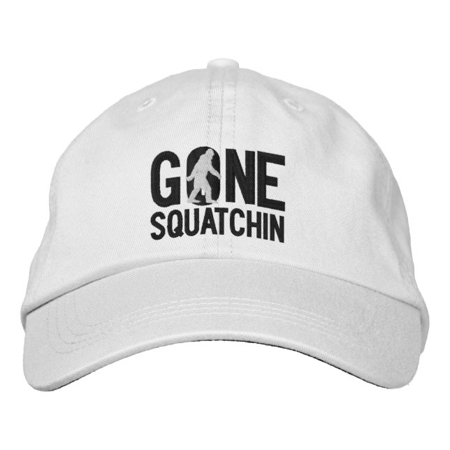 BORTA SQUATCHIN O- broderade kapsyl Broderad Keps (Framsida)