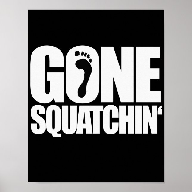 BORTA SQUATCHIN' - POSTER (Framsidan)