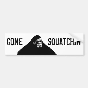 Borta Squatchin rolig Bigfoot bildekal