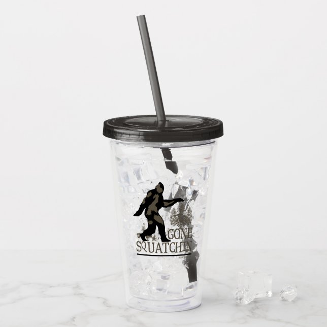Borta Squatchin Sasquatch Take Away Mugg (Framsida Ice)