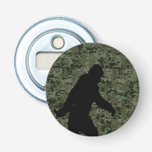 Borta Squatchin Silhouette på digitalkamouflage Flasköppnare