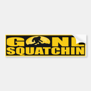 BORTA SQUATCHIN-SKÄLL PÅ MÅNEN - finna Bigfoot Bildekal