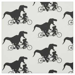 Borta Squatchin som cyklar med T-rex Tyg
