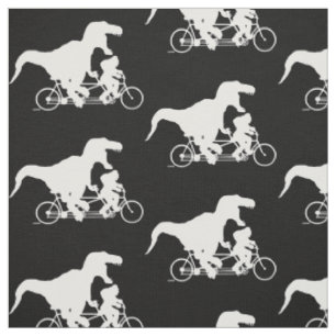 Borta Squatchin som cyklar med T-rex Tyg