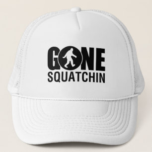 Borta Squatchin svart Truckerkeps