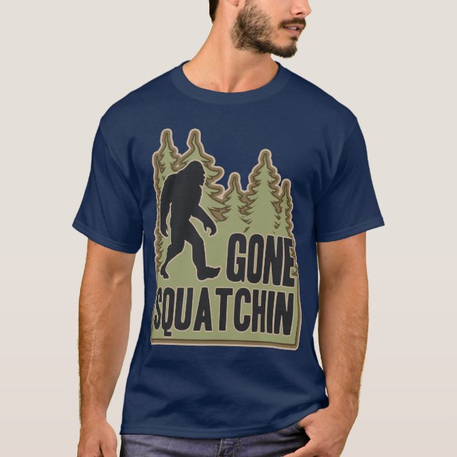 Borta Squatchin T-shirt (Framsida)