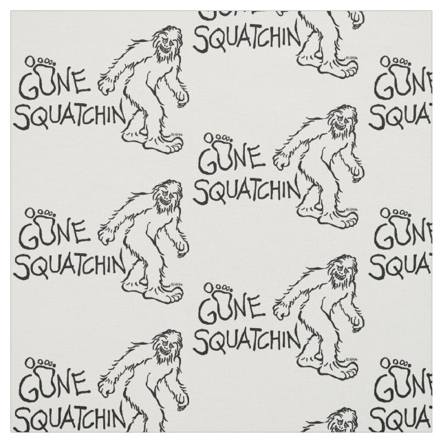 Borta Squatchin Tyg (Provkarta)