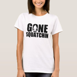 Borta Squatchin-Vit Tee Shirt
