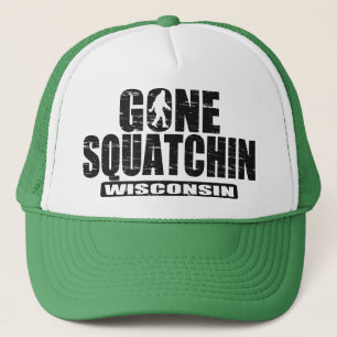 Borta Squatchin WISCONSIN (som bedrövas/ha på si Truckerkeps