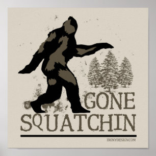 Borta Squatching design Poster