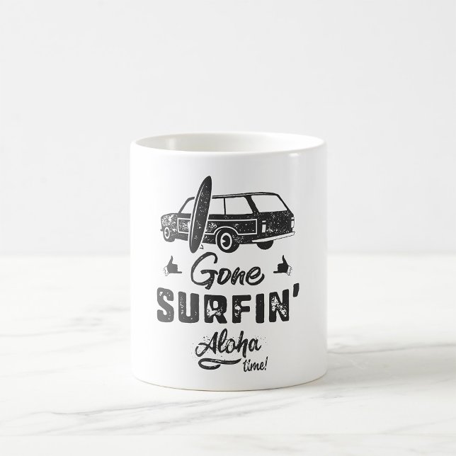 Borta Surfing Aloha-tid Kaffemugg (Skapare uppladdad)